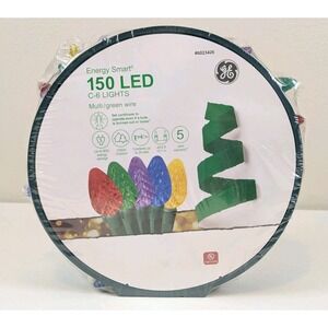 GE Energy Smart 150 C6 Multicolor Faceted Lights on Reel New